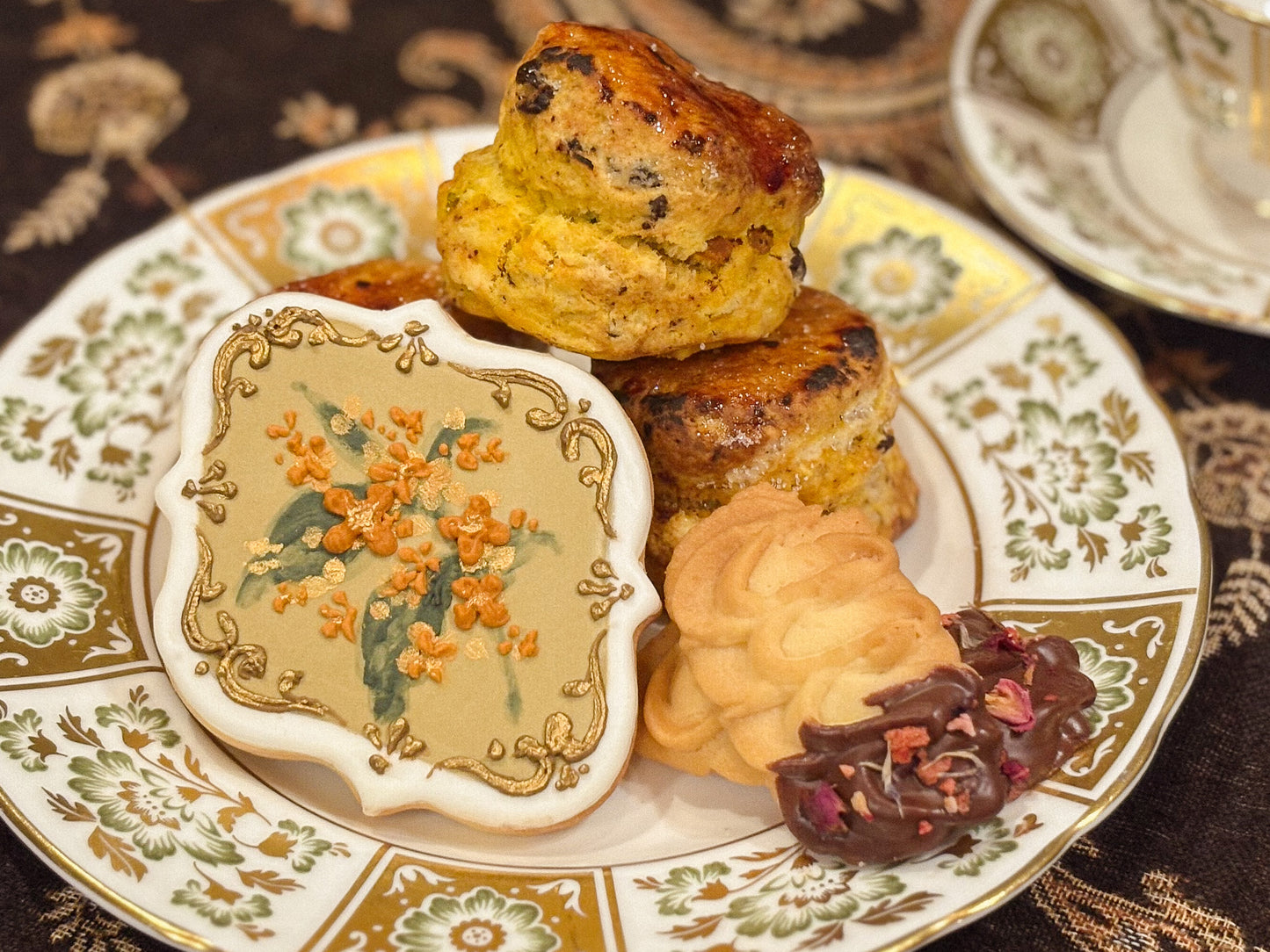 スコーンとクッキーのティーセット〈10月限定パンプキン入り〉